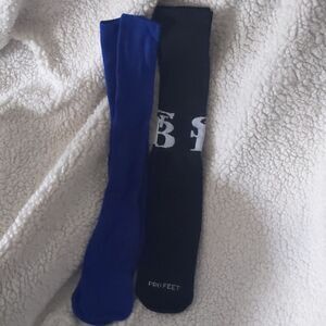 Baseball/ softball socks youth. Black and blue